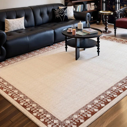 Verona Beige Red Border Persian Rug