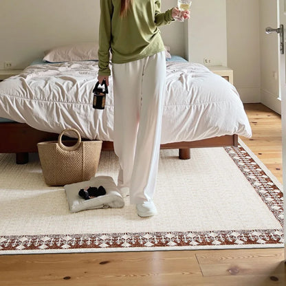 Verona Beige Red Border Persian Rug