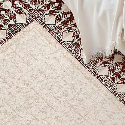 Verona Beige Red Border Persian Rug
