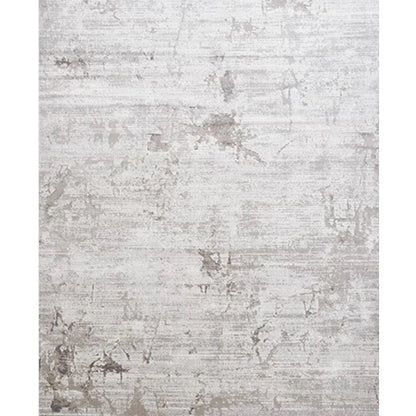Abstract pattern rug featuring neutral tones and a modern artistic design #color_gray