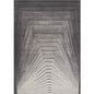 Geometric gradient area rug with a striking high-low design, blending modern aesthetics and bold texture
