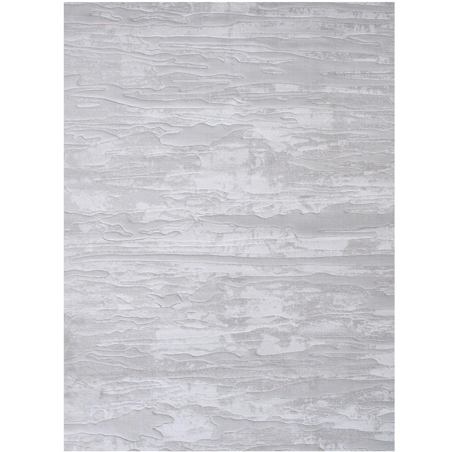 Neutral abstract area rug with textured pattern in soft beige and gray tones, ideal for modern living rooms